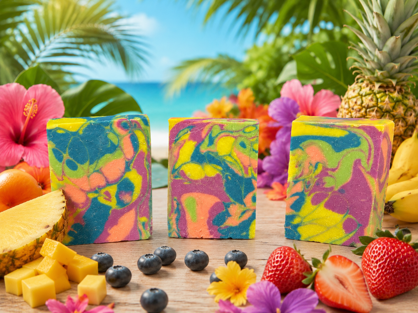 Tropical Smoothie goat milk soap
