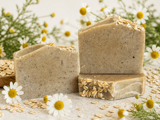 Chamomile Oatmeal goat milk soap