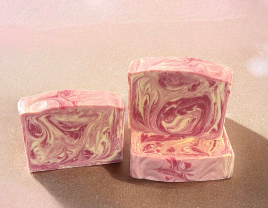 Black Raspberry Vanilla goat milk soap