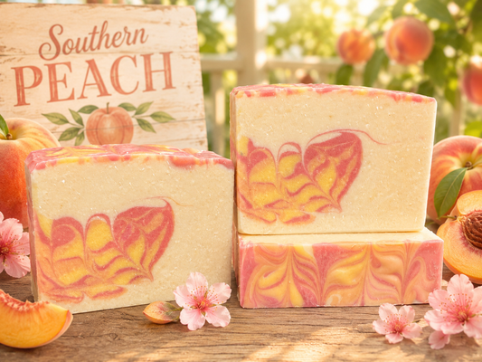Southern Peach goat milk soap